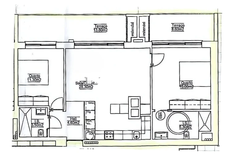 Apartamento T2 para Venda em Quarteira Planta 1