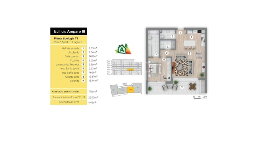 Apartamento T1 para Venda em São Martinho Foto 6