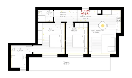 Apartamento T2 para Venda em Esgueira