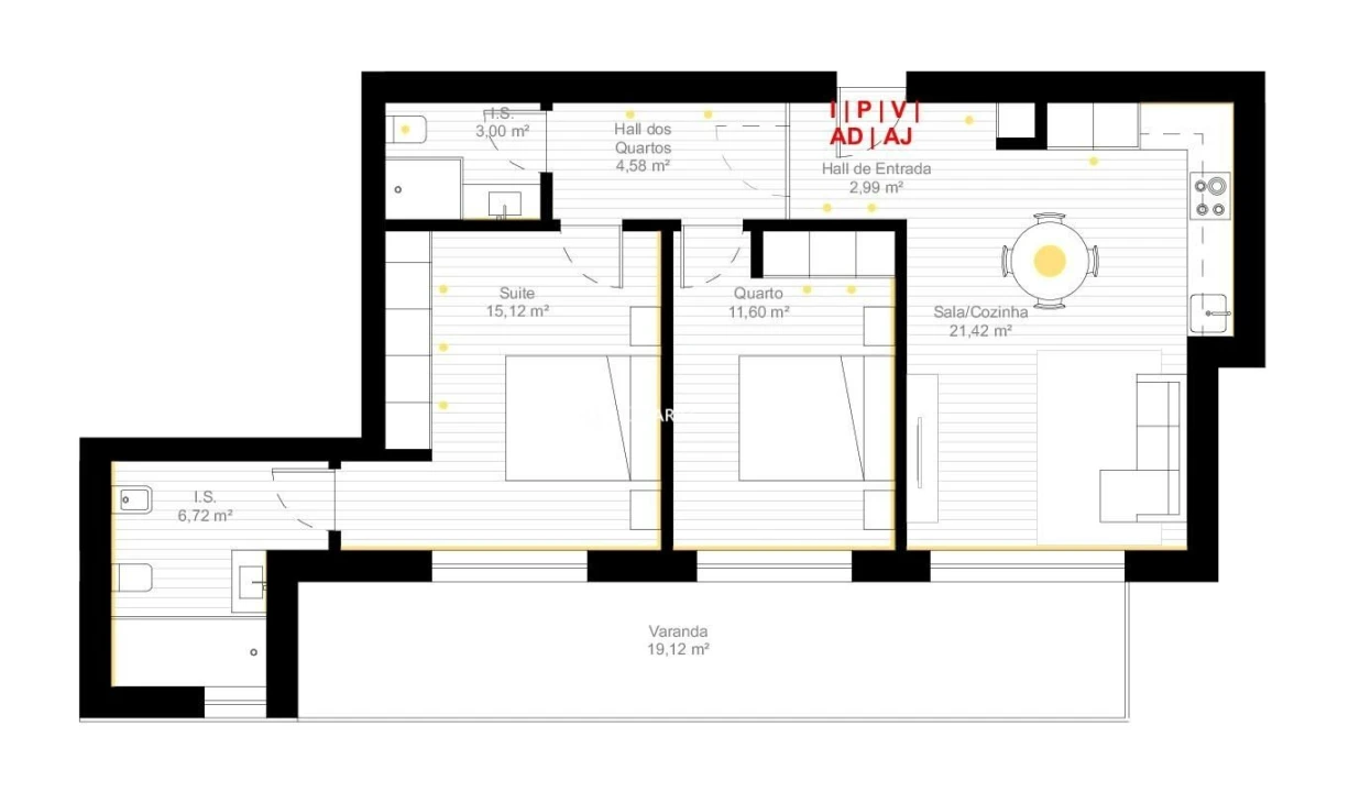 Apartamento T2 para Venda em Esgueira Foto 12