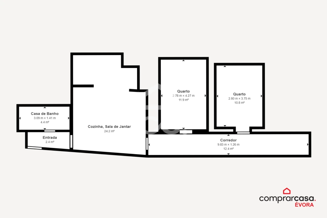 Moradia T2 para Venda em Vimieiro Foto 20