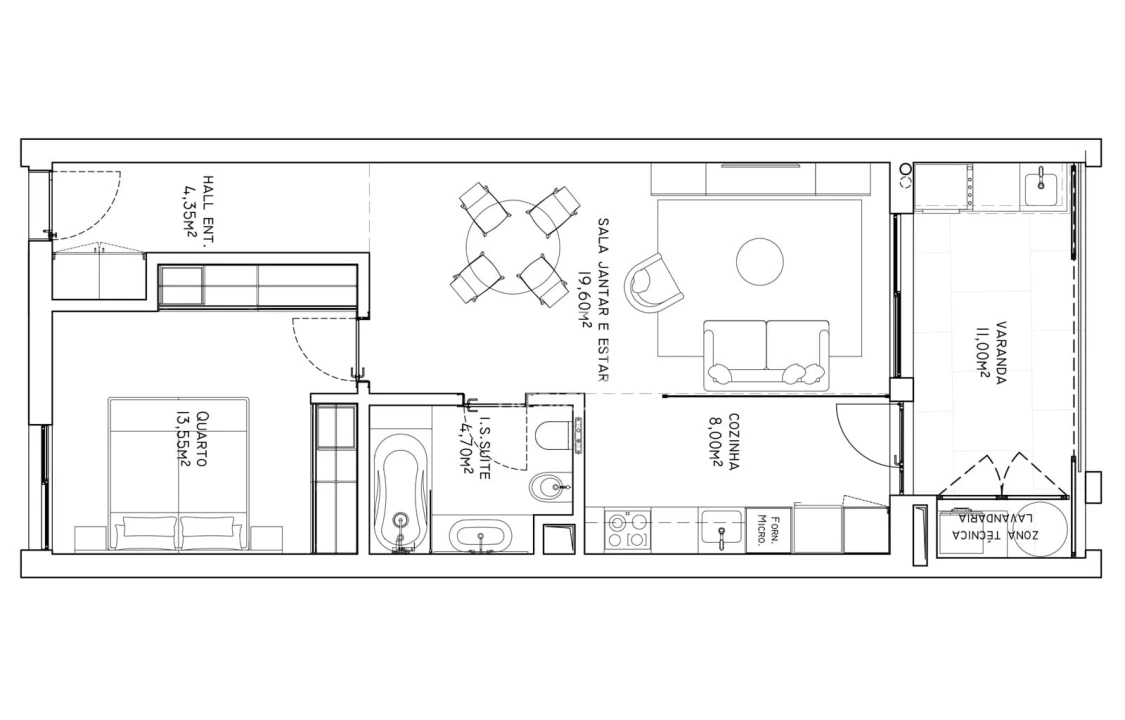Apartamento T1 para Venda em São Martinho Foto 24