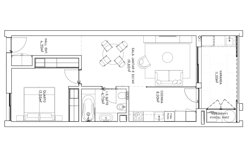 Apartamento T1 para Venda em São Martinho Foto 24