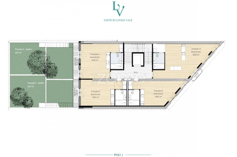 Apartamento T1 para Venda em Paranhos Planta 1