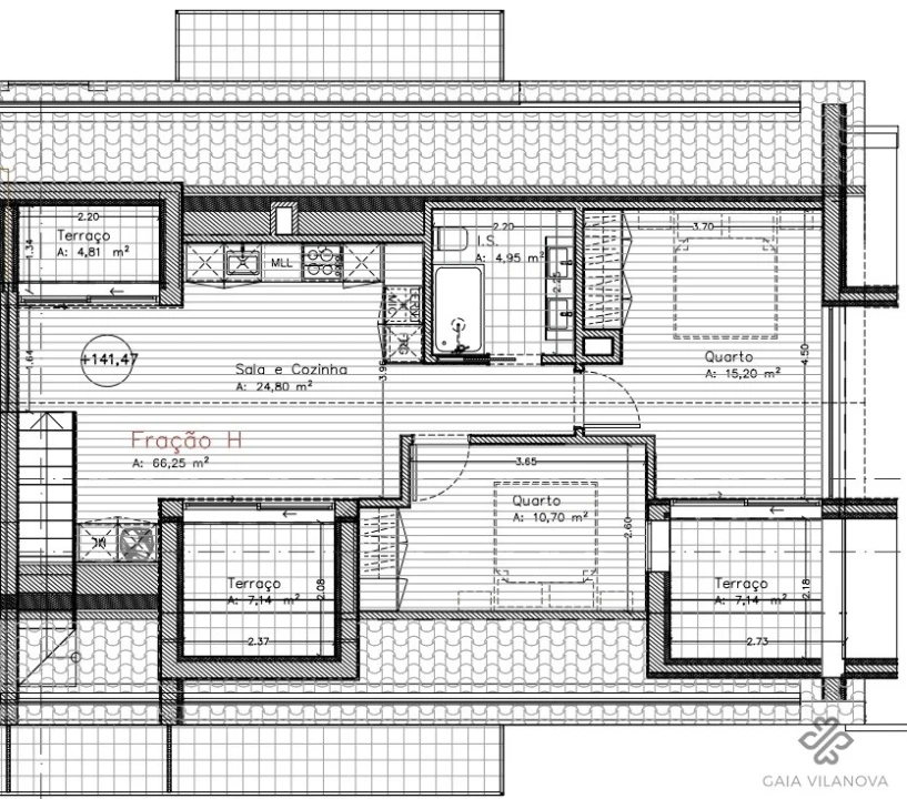 Apartamento T1 para Venda em Santa Marinha e São Pedro da Afurada Foto 12