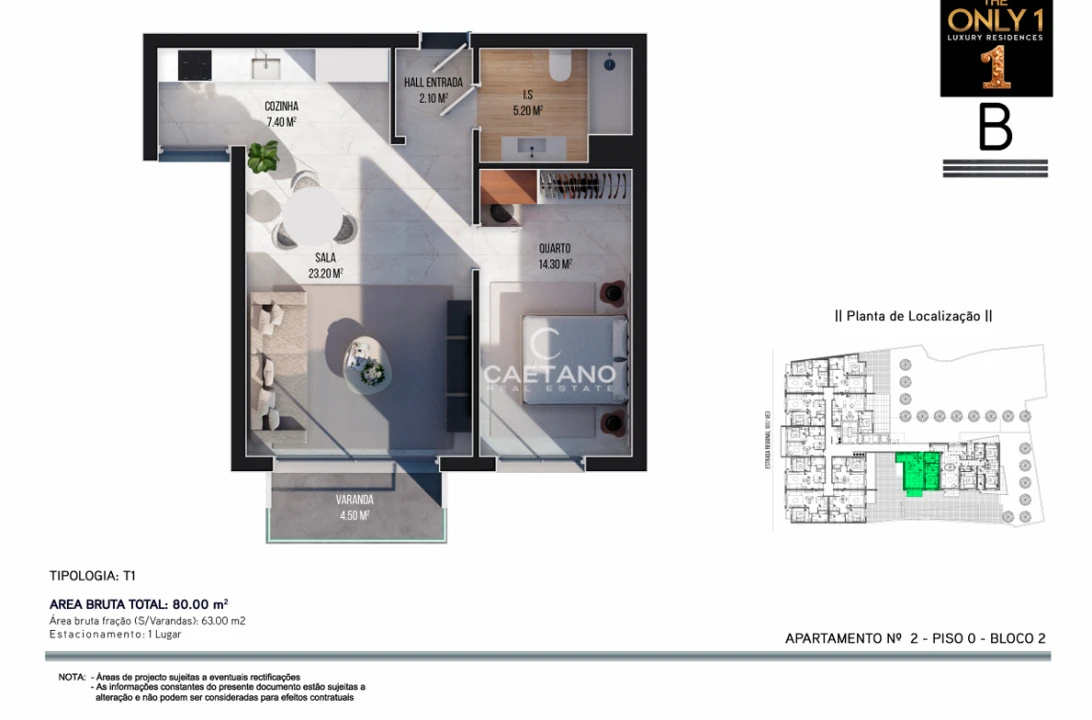 Apartamento T1 para Venda em Ribeira Brava Foto 22