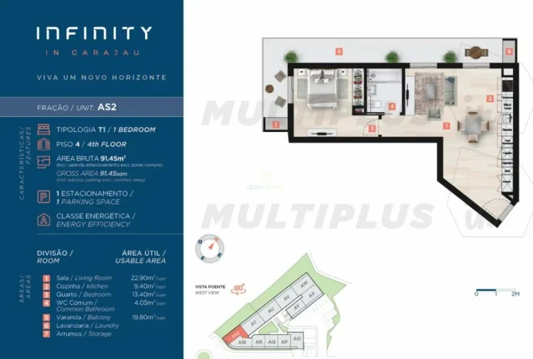 Apartamento T1 para Venda em Caniço Foto 17