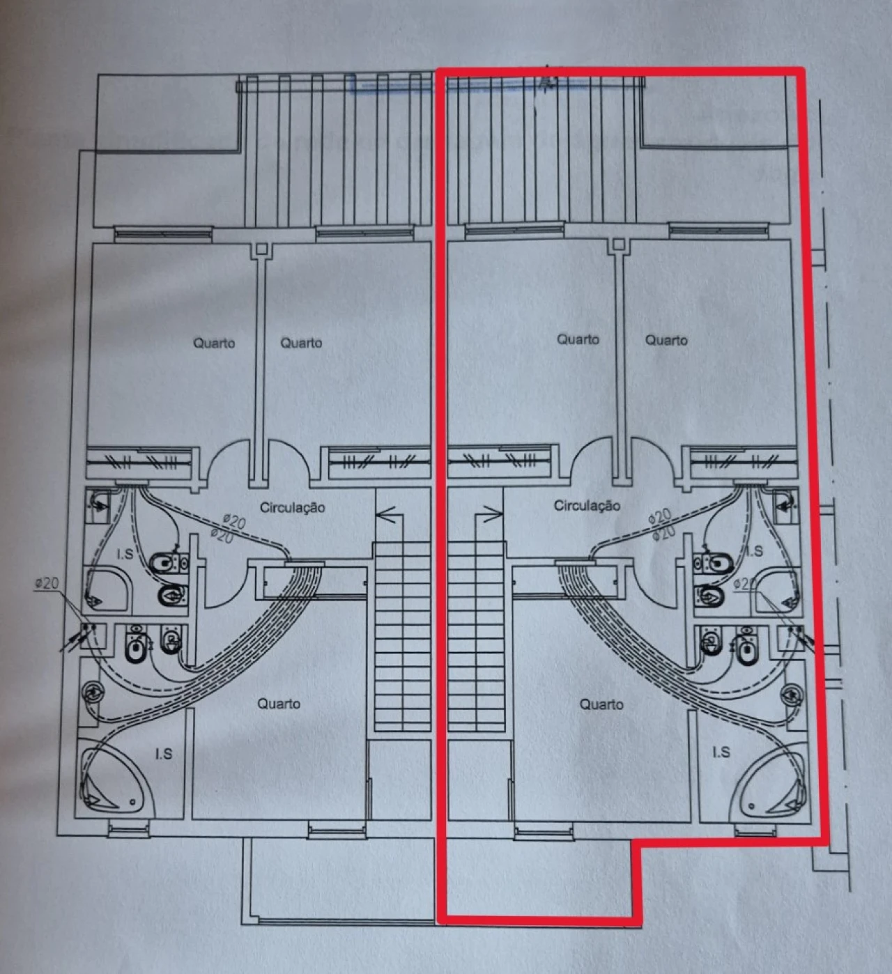 Moradia T3 para Venda em Paderne Planta 2