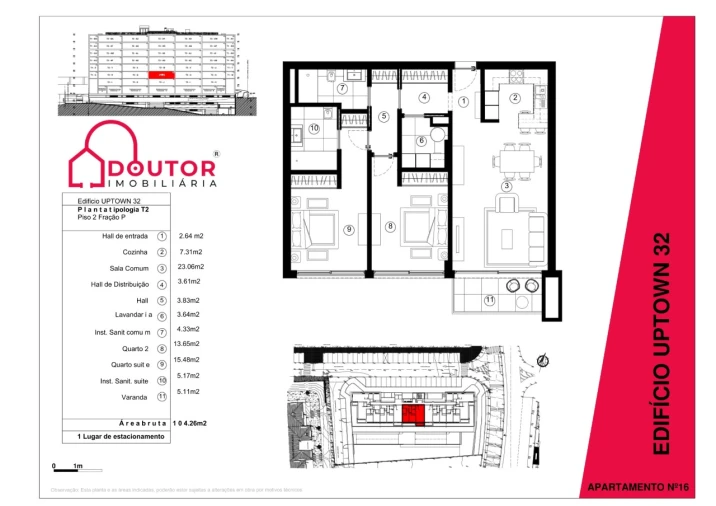 Apartamento para Venda em São Martinho Planta 1