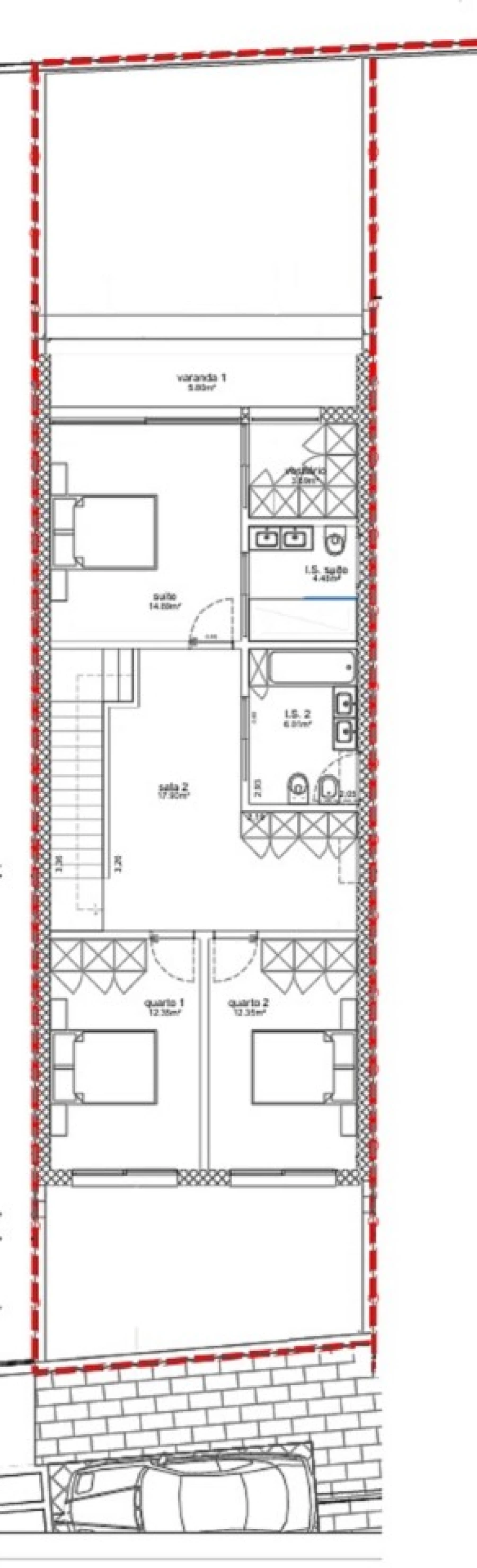 Moradia T3 para Venda em Gafanha da Nazaré Planta 3