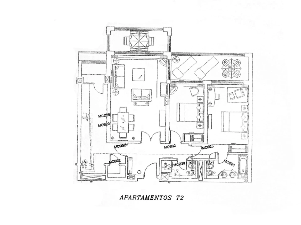Apartamento T2 para Venda em Quarteira Planta 2