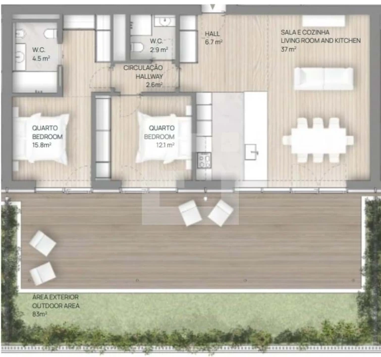 Apartamento T2 para Venda em Canidelo Foto 23