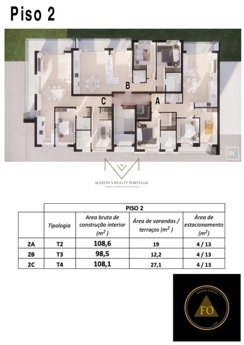 Apartamento T3 para Venda em Charneca de Caparica e Sobreda