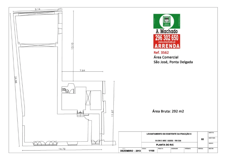 Loja para Arrendamento em Ponta Delgada (São José) Planta 1