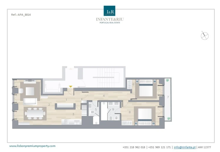 Apartamento T2 para Venda em Arroios Planta 1