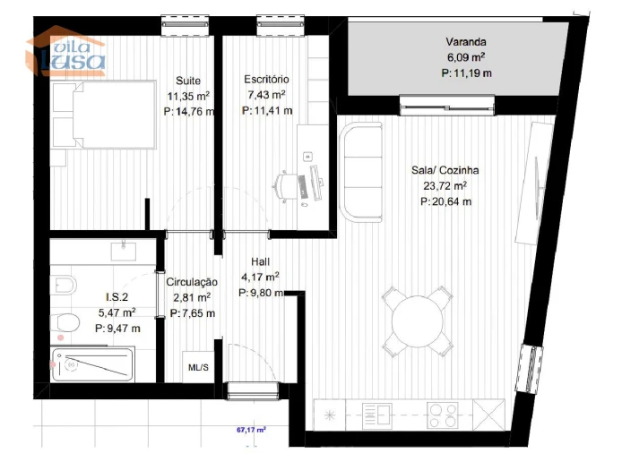 Apartamento T2 para Venda em Portimão Foto 3