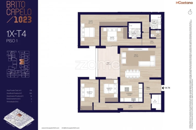 Apartamento T4 para Venda em Matosinhos e Leça da Palmeira Foto 12