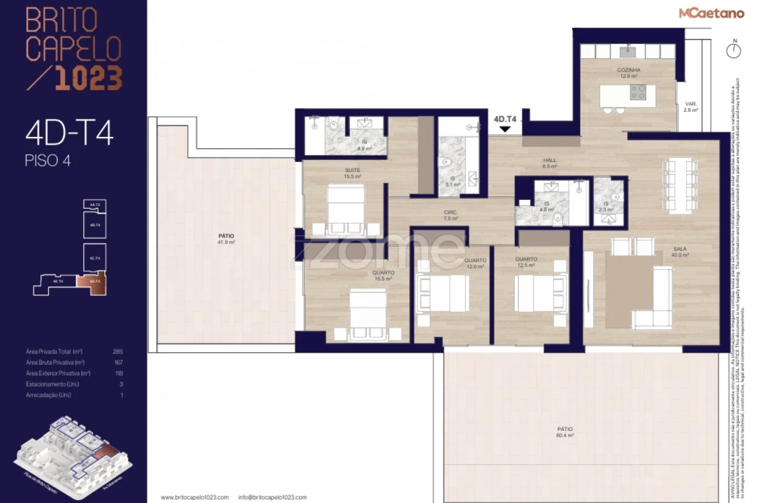 Apartamento T4 para Venda em Matosinhos e Leça da Palmeira Foto 2