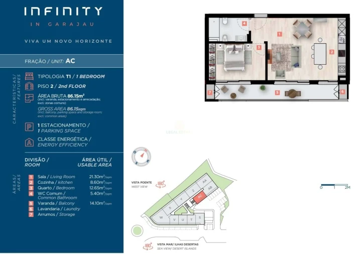 Apartamento T1 para Venda em Caniço Foto 17