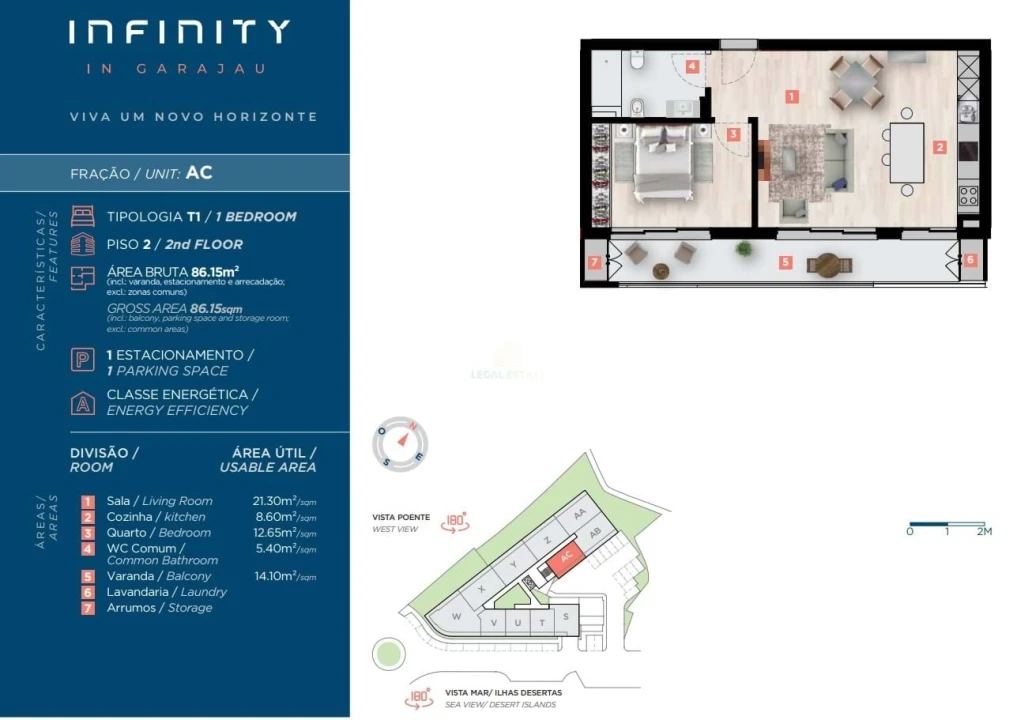 Apartamento T1 para Venda em Caniço Foto 17