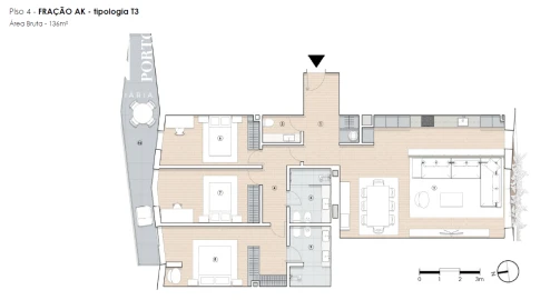 Apartamento T3 para Venda em Paranhos