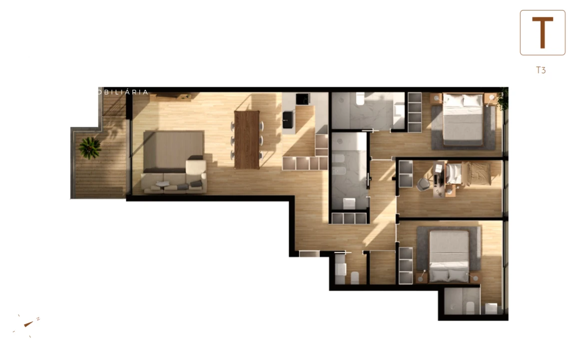 Apartamento T3 para Venda em Arcozelo Foto 16