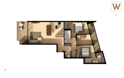 Apartamento T3 para Venda em Arcozelo
