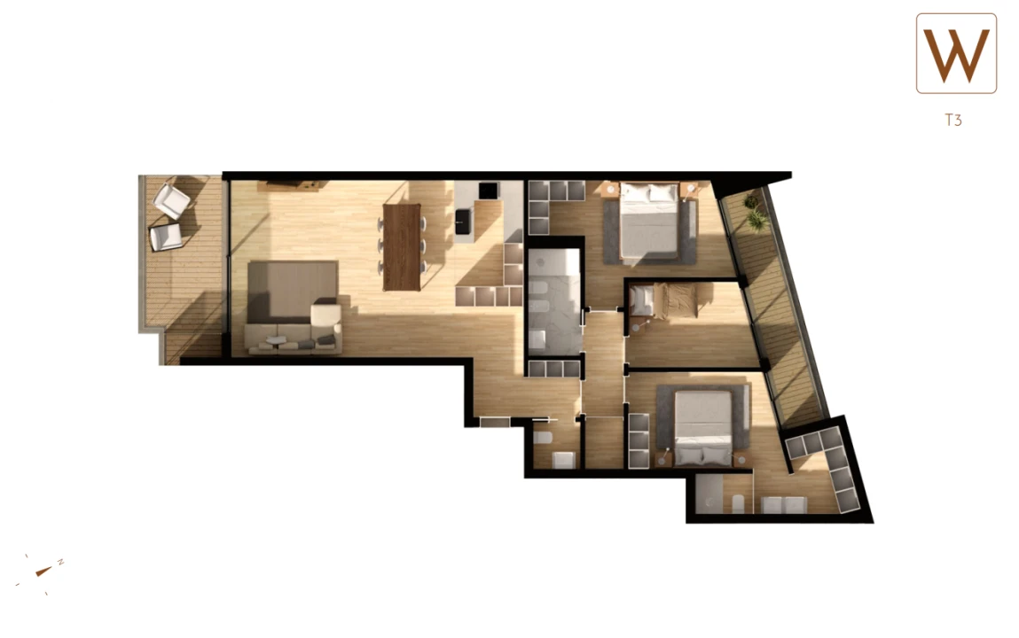 Apartamento T3 para Venda em Arcozelo Foto 16