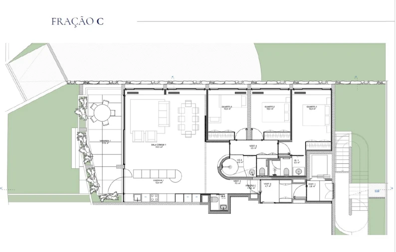 Apartamento T3 para Venda em Aldoar, Foz do Douro e Nevogilde Planta 1