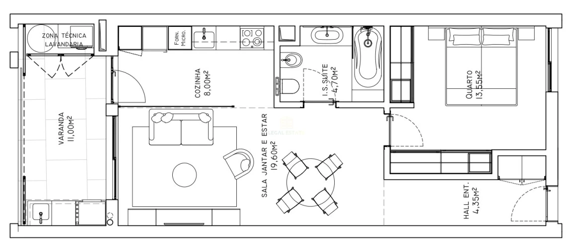 Apartamento T1 para Venda em São Martinho Foto 14