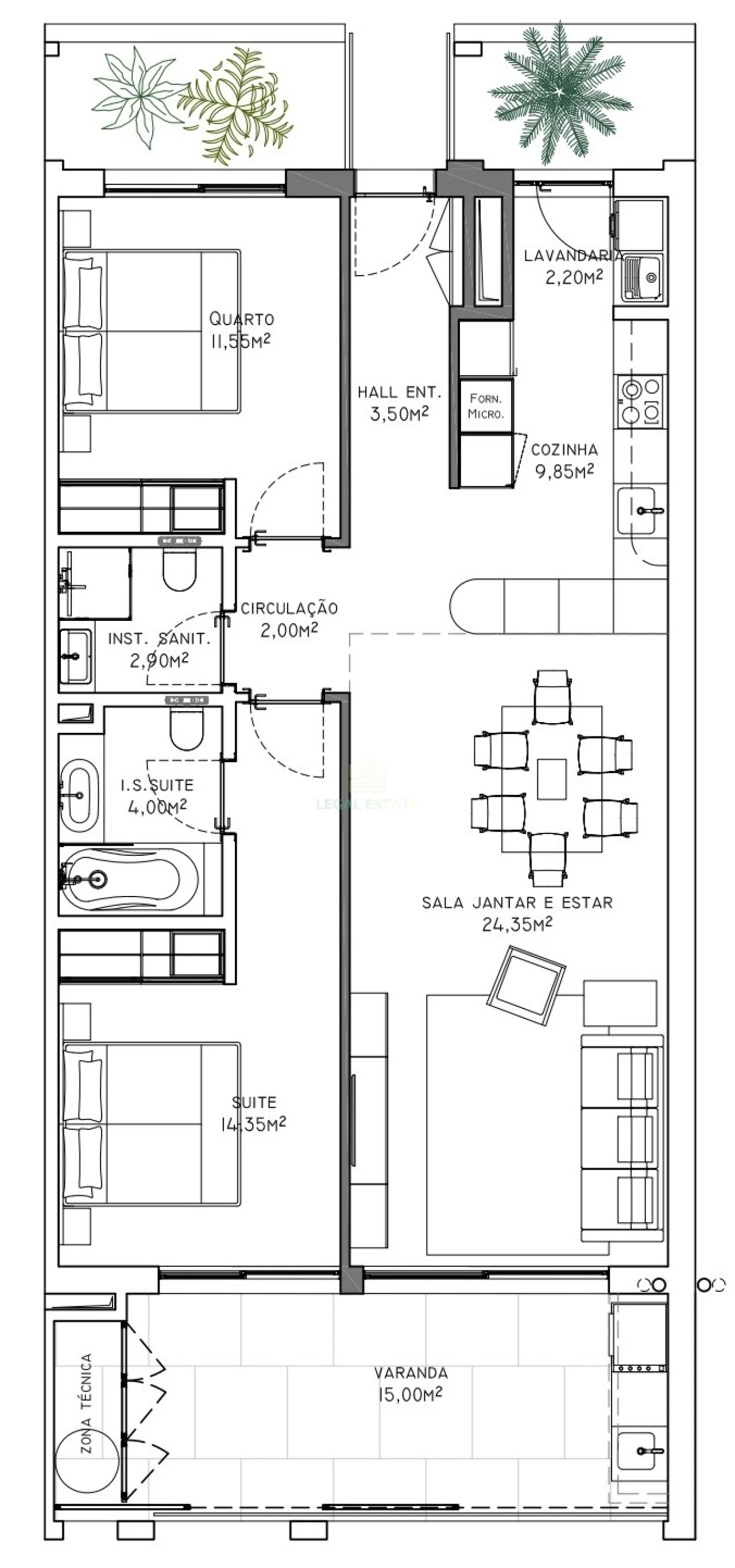 Apartamento T2 para Venda em São Martinho Foto 14