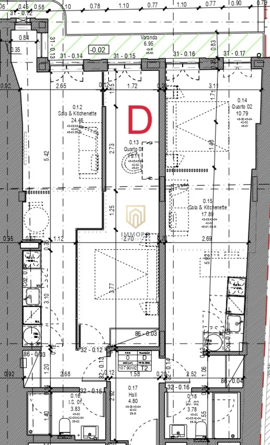 Apartamento T2 para Venda em Cedofeita, Santo Ildefonso, Sé, Miragaia, São Nicolau e Vitória Foto 20