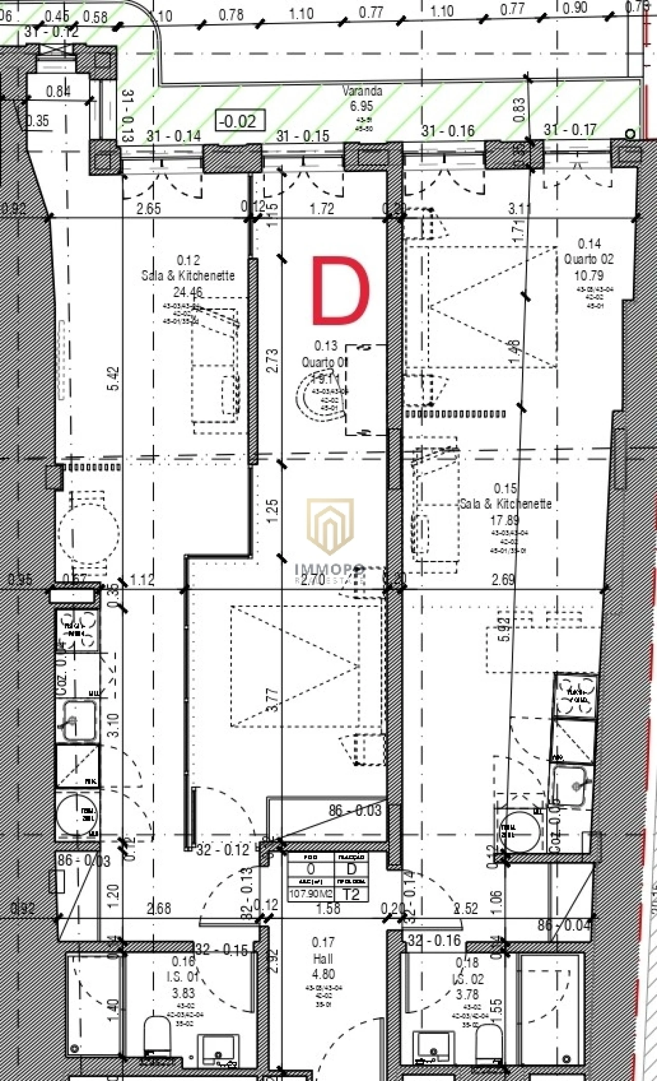 Apartamento T2 para Venda em Cedofeita, Santo Ildefonso, Sé, Miragaia, São Nicolau e Vitória Foto 20
