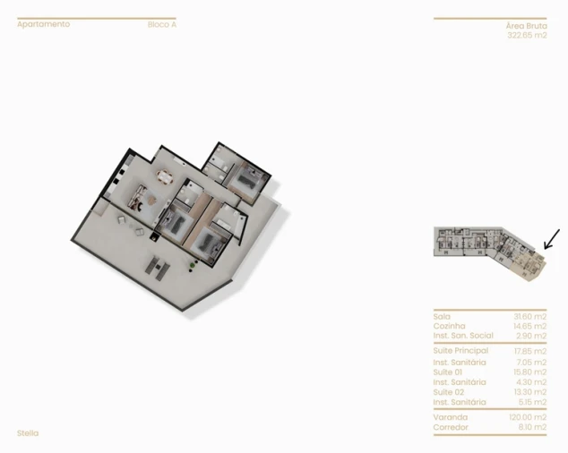 Apartamento T3 para Venda em Calheta Foto 16