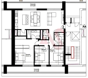 Apartamento T3 para Venda em Paços de Ferreira