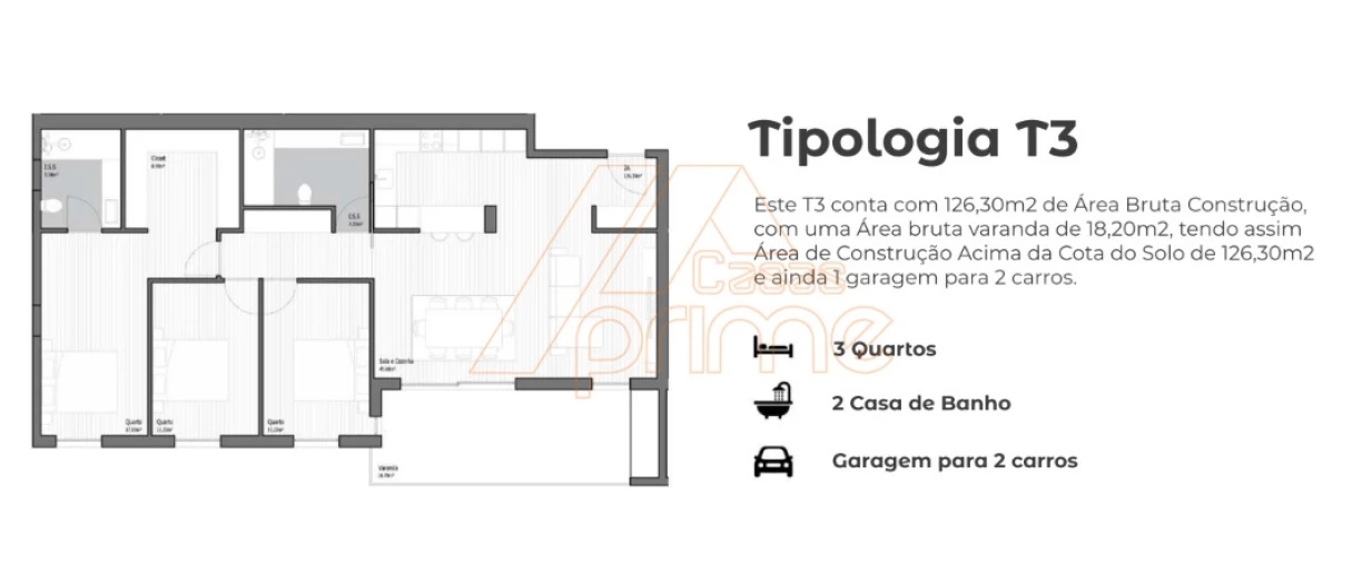 Apartamento T3 para Venda em Poiares (Santo Andre) Foto 6