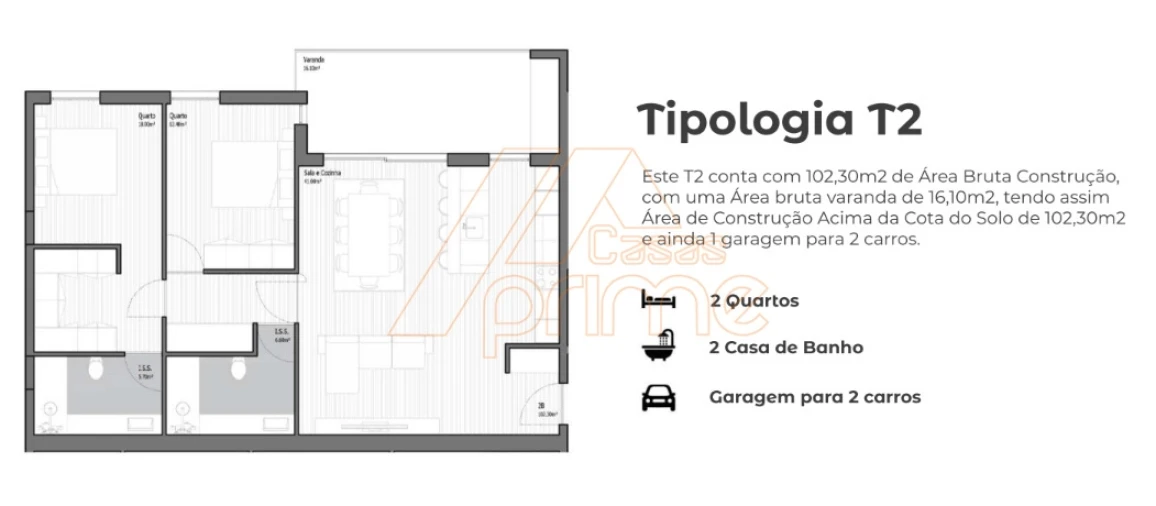 Apartamento T2 para Venda em Poiares (Santo Andre) Foto 9