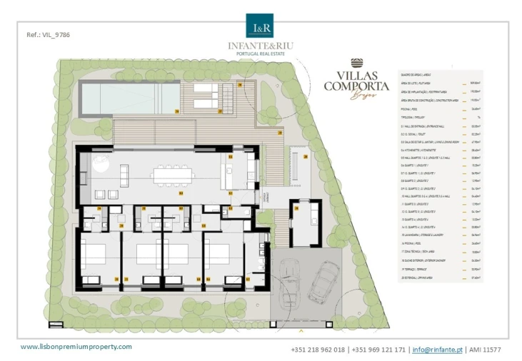 Moradia T4 para Venda em Comporta Planta 1