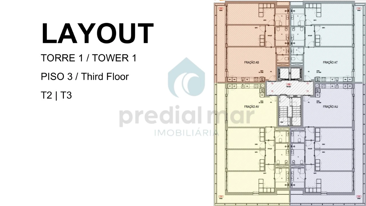 Apartamento T3 para Venda em Madalena Planta 2