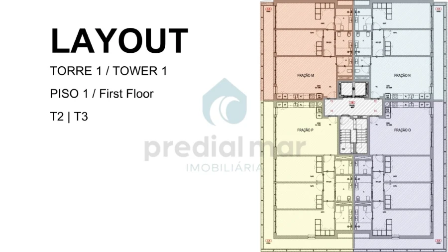 Apartamento T3 para Venda em Madalena Planta 1