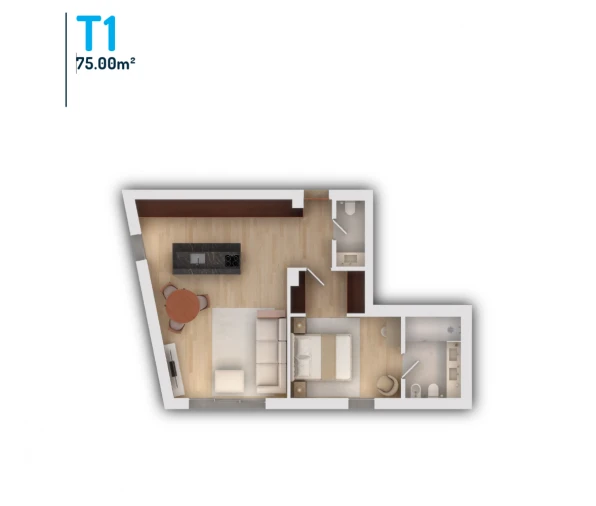 Apartamento T1 para Venda em Vila do Conde Foto 21