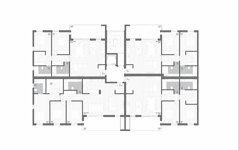 Apartamento T3 para Venda em Poiares (Santo Andre) Planta 3