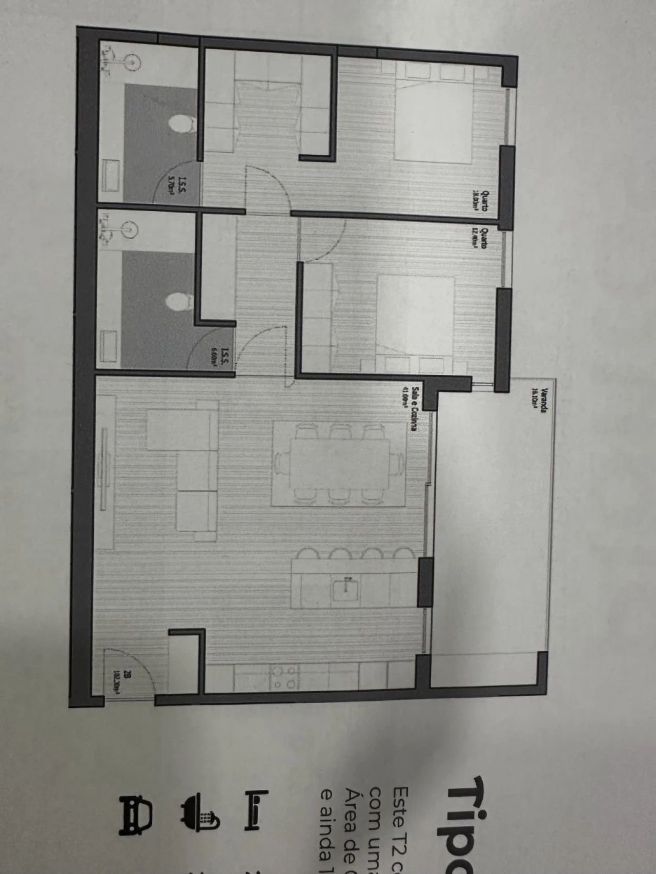 Apartamento T2 para Venda em Poiares (Santo Andre) Foto 11