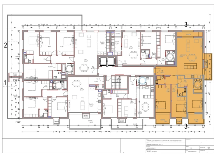 Apartamento T3 para Venda em Santo Antonio dos Olivais Planta 1