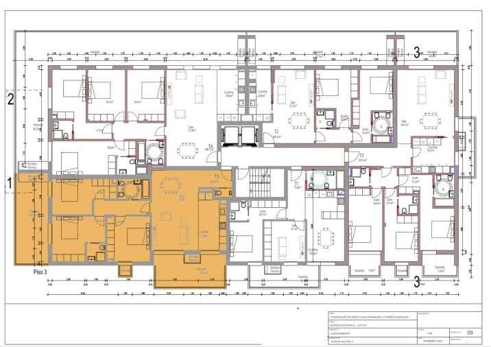 Apartamento T3 para Venda em Santo Antonio dos Olivais Planta 1