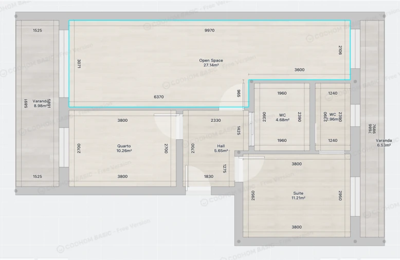Apartamento T2 para Venda em Santo Antonio dos Olivais Planta 1
