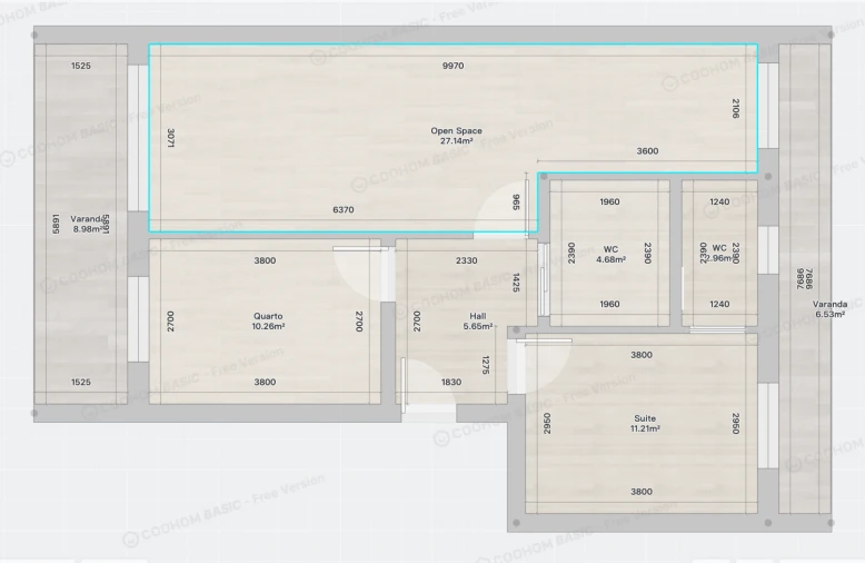 Apartamento T2 para Venda em Santo Antonio dos Olivais Planta 1