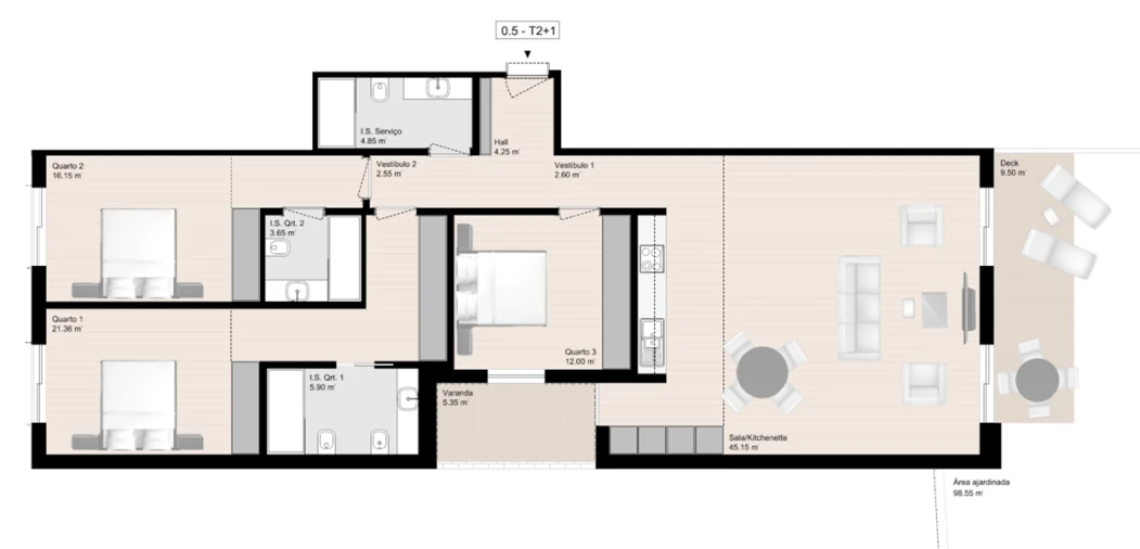Apartamento T3 para Venda em Gulpilhares e Valadares Foto 31