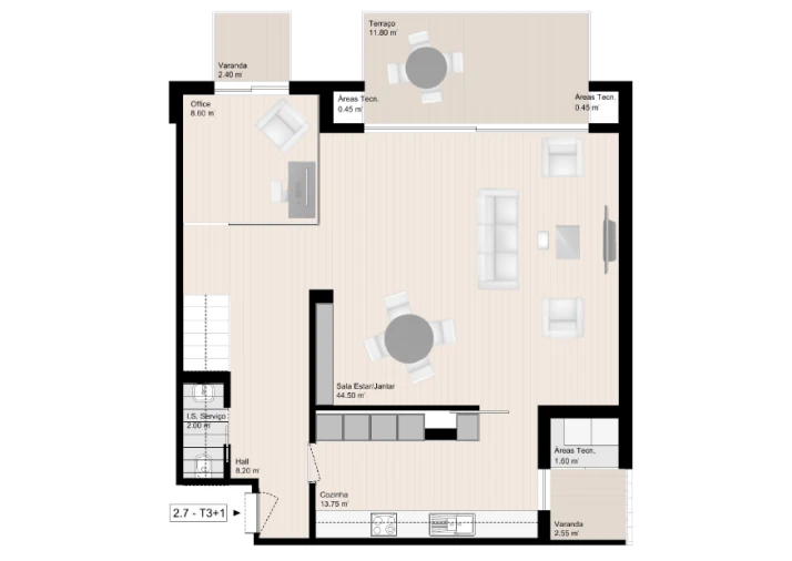 Apartamento T3 para Venda em Gulpilhares e Valadares Foto 31