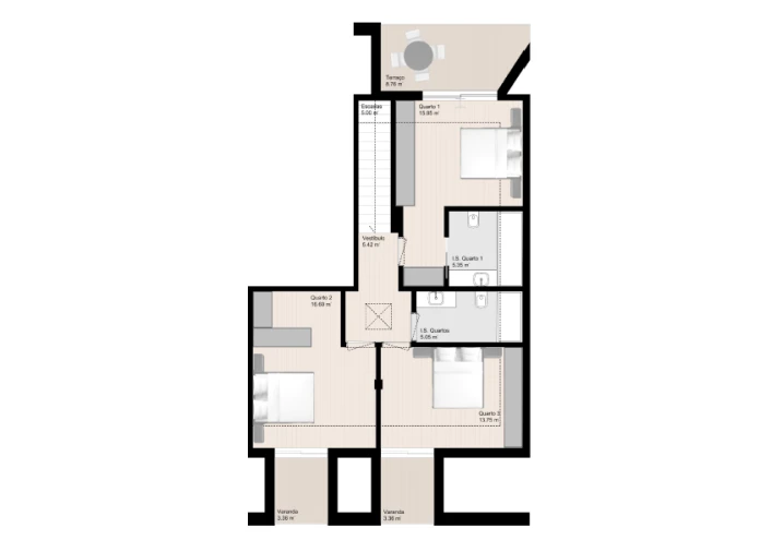 Apartamento T3 para Venda em Gulpilhares e Valadares Foto 32